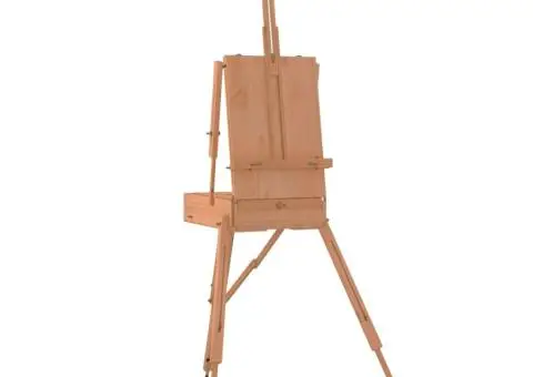 Suport de șevalet, 81x121x173 cm, lemn masiv de fag - 2/5