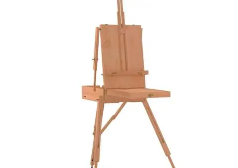Suport de șevalet, 81x121x173 cm, lemn masiv de fag - 3/5