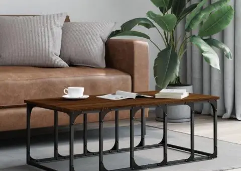 Măsuță de cafea, stejar maro, 100x50x35,5 cm, lemn prelucrat - 1/5