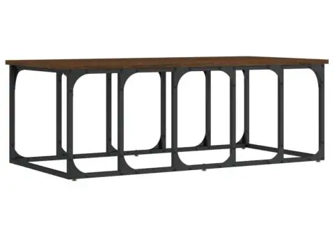 Măsuță de cafea, stejar maro, 100x50x35,5 cm, lemn prelucrat - 2/5