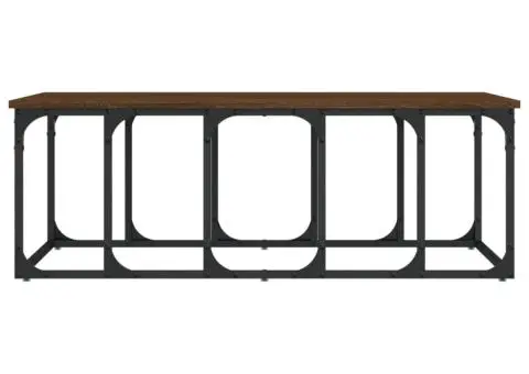 Măsuță de cafea, stejar maro, 100x50x35,5 cm, lemn prelucrat - 4/5