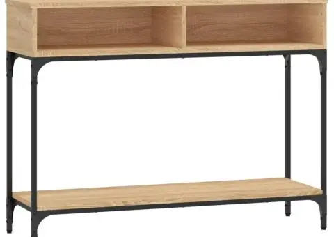 Măsuță consolă, stejar sonoma, 100x30,5x75 cm, lemn prelucrat - 2/5