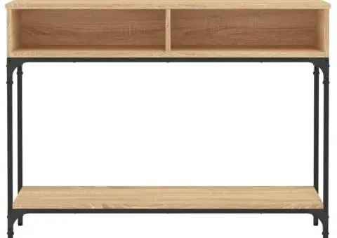 Măsuță consolă, stejar sonoma, 100x30,5x75 cm, lemn prelucrat - 5/5