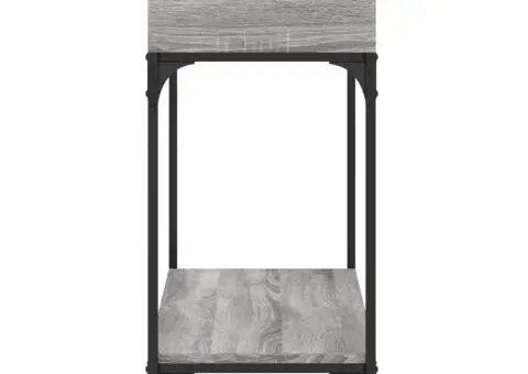 Măsuță consolă, gri sonoma, 100x34,5x75 cm, lemn prelucrat - 5/5