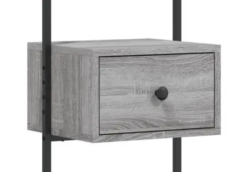 Noptiere de perete, 2 buc., gri sonoma, 35x30x51 cm, lemn - 5/5