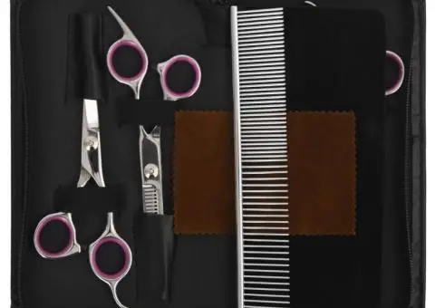 Set foarfece pentru îngrijirea câinilor 5 piese oțel inoxidabil - 2/5