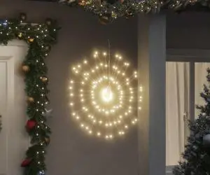 vidaXL Lumini stelare de Crăciun 140 LED-uri, 4 buc., alb cald, 17 cm