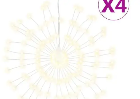 Lumini stelare de Crăciun 140 LED-uri, 4 buc., alb cald, 17 cm - 2/5