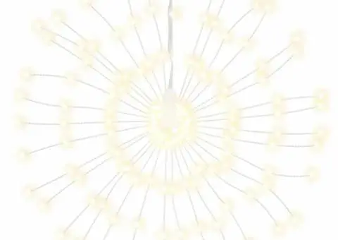 Lumini stelare de Crăciun 140 LED-uri, 4 buc., alb cald, 17 cm - 3/5