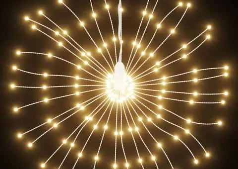 Lumini stelare de Crăciun 140 LED-uri, 4 buc., alb cald, 17 cm - 4/5