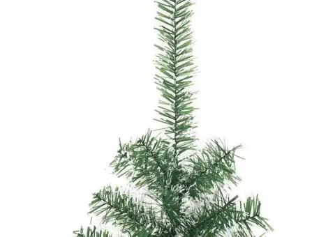 Brad de Crăciun artificial cu zăpadă pufoasă, verde, 210 cm - 3/5