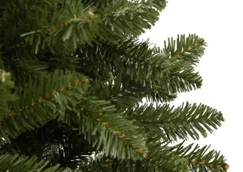 Brad de Crăciun artificial cu suport și balamale, verde, 210 cm - 5/5