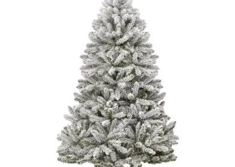 Pom de Crăciun artificial cu balamale și zăpadă 270 cm - 2/5