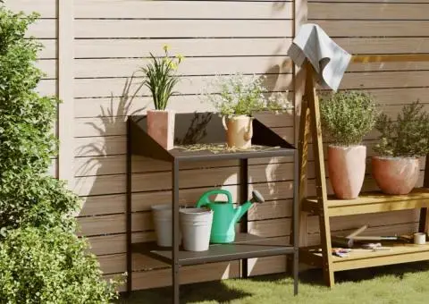 Suport de plante, antracit, 75,5x54,5x100 cm, oțel galvanizat - 1/5