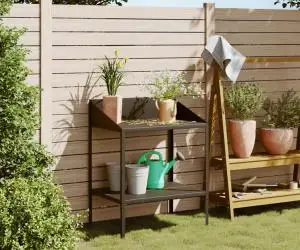 vidaXL Suport de plante, antracit, 75,5x54,5x100 cm, oțel galvanizat