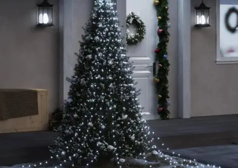 Instalație brad de Crăciun 320 LED-uri, alb rece, 375 cm - 1/5