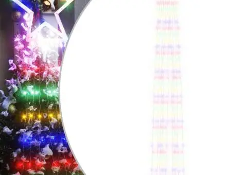 Instalație brad de Crăciun 320 LED-uri, multicolor, 375 cm - 2/5