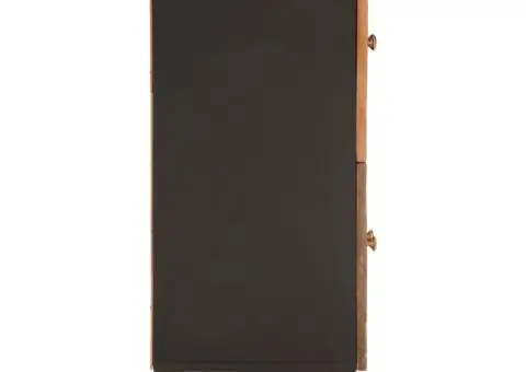 Dulap lateral, maro și negru, 60x33,5x75 cm lemn masiv de mango - 5/5