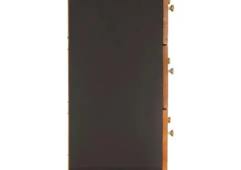 Dulap lateral, maro și negru, 60x33,5x75 cm lemn masiv de mango - 5/5