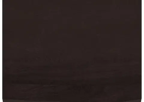 Blat de baie, maro închis, 60x50x(2-6) cm, lemn masiv tratat - 3/5