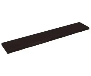 vidaXL Blat de masă maro 220x40x(2-6) cm, lemn masiv stejar tratat