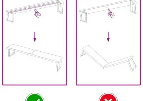 Blat de masă maro 220x40x(2-6) cm, lemn masiv stejar tratat - 5/5