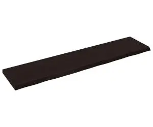 vidaXL Blat de masă maro 220x50x(2-6) cm, lemn masiv stejar tratat