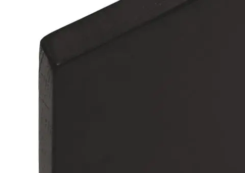 Blat de baie, maro închis, 100x60x2 cm, lemn masiv tratat - 5/5