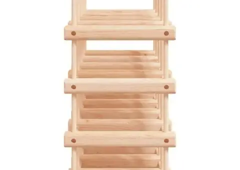 Raft de vin pentru 20 sticle, 46,5x23x46,5 cm, lemn masiv pin - 4/5