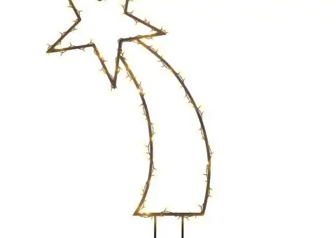 Decorațiune meteorit cu lumini de Crăciun/țăruși 115 LED 89 cm - 2/5