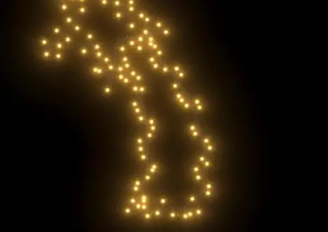 Decorațiune meteorit cu lumini de Crăciun/țăruși 115 LED 89 cm - 3/5