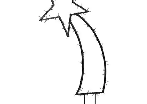 Decorațiune meteorit cu lumini de Crăciun/țăruși 115 LED 89 cm - 4/5