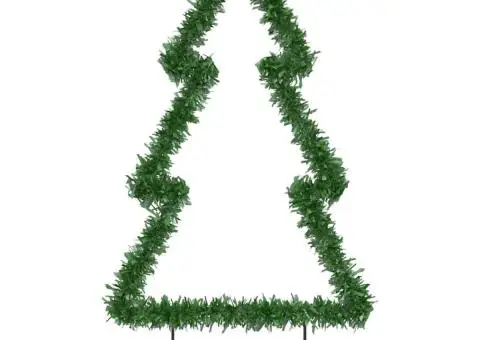 Decorațiune brad cu lumini de Crăciun cu țăruși, 80 LED, 60 cm - 5/5