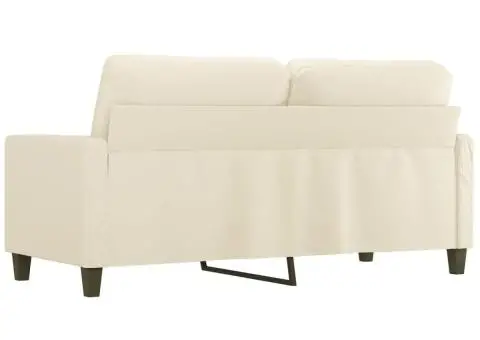 Canapea cu 2 locuri, crem, 140 cm, piele ecologică - 5/5