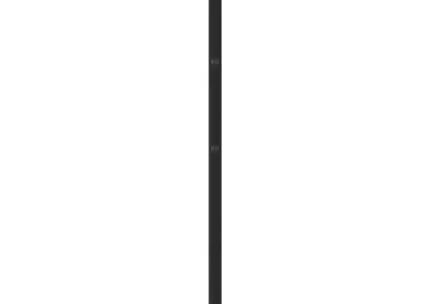 Tăblie de pat metalică, negru, 80 cm - 5/5