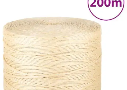 Frânghie, 200 m, sisal 100%, 3 mm - 1/4