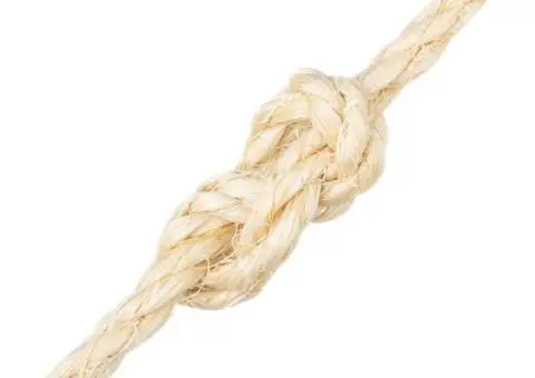 Frânghie, 25 m, sisal 100%, 6 mm - 3/4