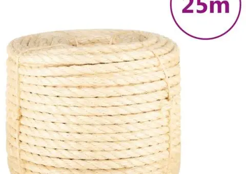 Frânghie, 25 m, sisal 100%, 14 mm - 1/4