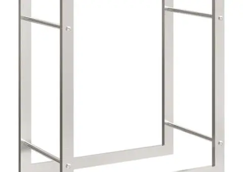 Suport pentru lemne de foc, 50x28x56 cm, oțel inoxidabil - 2/5
