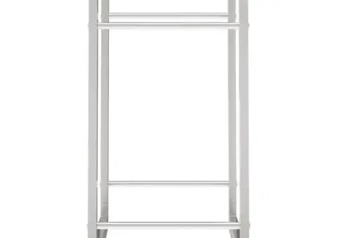 Suport pentru lemne de foc, 50x28x56 cm, oțel inoxidabil - 5/5