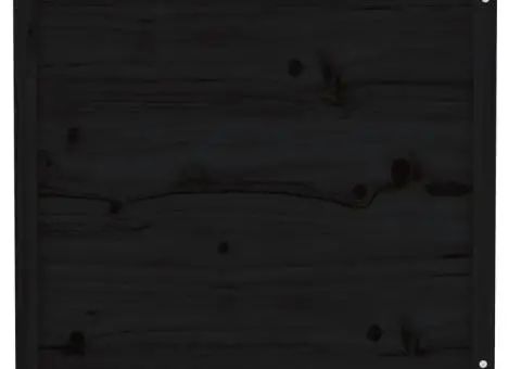 Strat înălțat de grădină negru 119,5x82,5x78 cm lemn masiv pin - 4/5