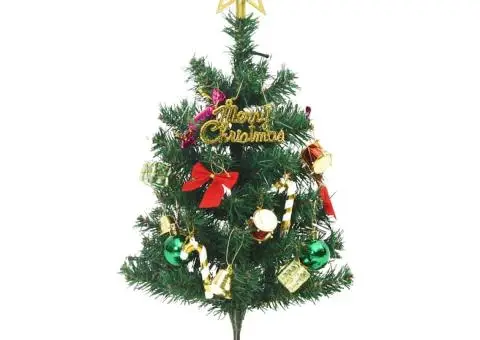 Mini brad artificial pre-iluminat cu 30 LED-uri, verde, 60 cm - 5/5