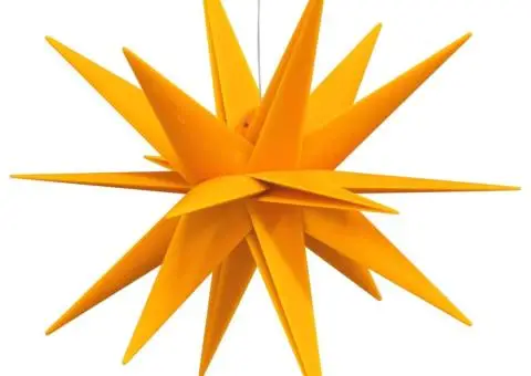 Lumini de Crăciun cu LED-uri, 3 buc., galben, pliabil - 5/5