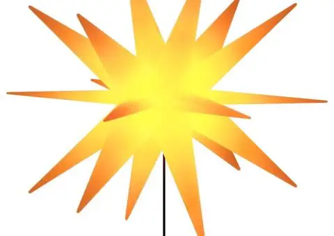 Lumini de Crăciun cu vârfuri LED 3 buc. galben 35 cm pliabil - 5/5