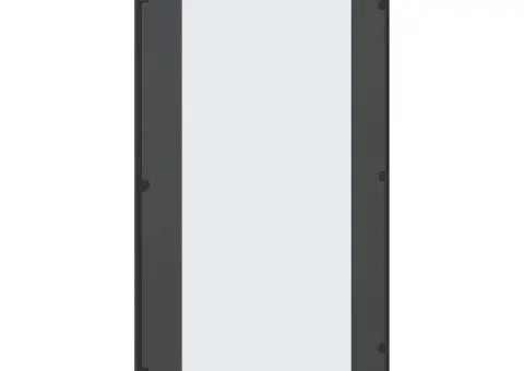 Oglindă de perete, negru, 60x100 cm, dreptunghiulară, fier - 5/5