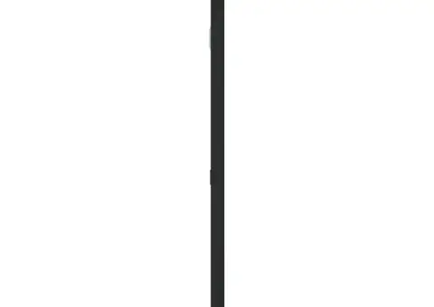 Oglindă de perete, negru, 100x50 cm, arcuită, fier - 4/5