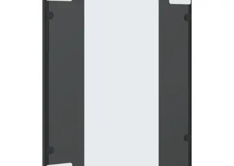 Oglindă de perete, negru, 40x50 cm, dreptunghiulară, fier - 5/5