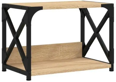 Suport imprimantă 2 niveluri stejar sonoma 44x26x31,5 cm lemn - 2/5