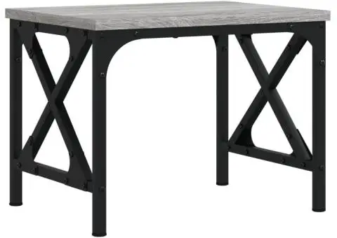 Suport imprimantă, gri sonoma, 40x30x31 cm, lemn prelucrat - 2/5