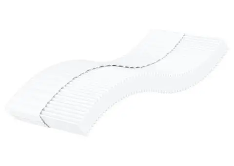 Pat de zi cu saltea, gri deschis, 90x190 cm, textil - 5/5